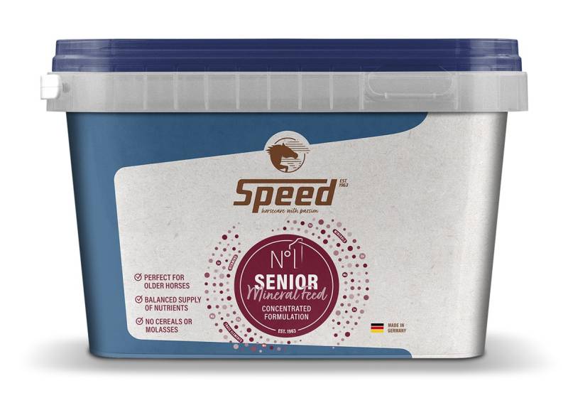 Speed No 1 Senior Organisches Mineralfutter 1,5kg Gold für deinen Oldie von Speed