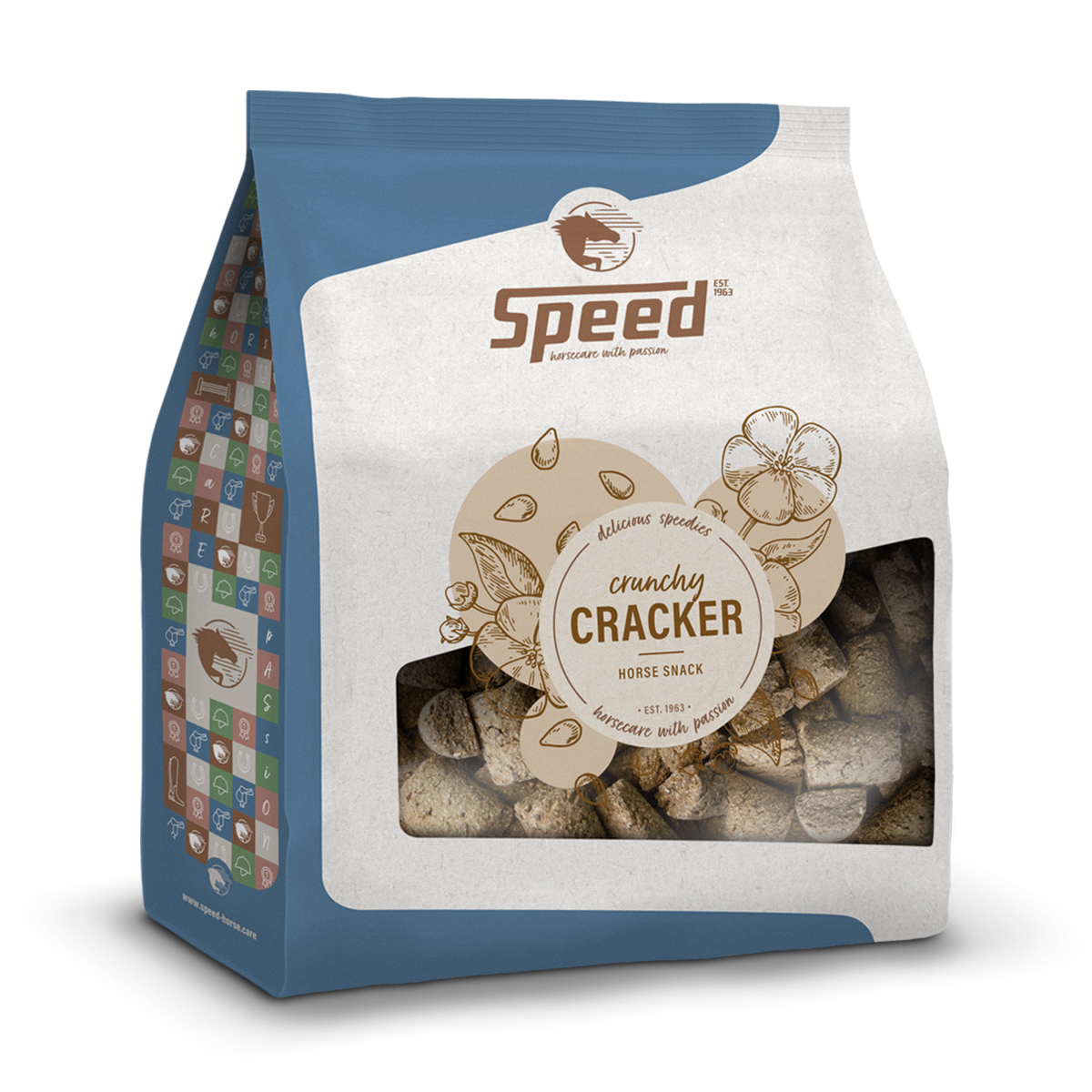 Speed delicious speedies Cracker 2,5 kg Knusprig gebackene Cracker-Leckerlis mit Leinsaat Speed delicious speedies Cracker 2,5 kg Knusprig gebackene Cracker-Leckerlis mit Leinsaat von Speed