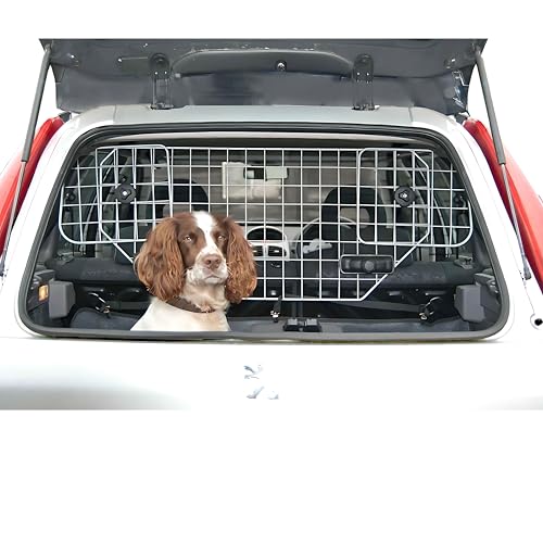 Hundegitter fürs Auto-Schutzgitter Trenngitter verstellbar Hundeschutzgitter für den Kofferraum für Kopfstützen Metall Auto Gitter, Gepäckgitter, Kofferraumgitter von Speedwellstar