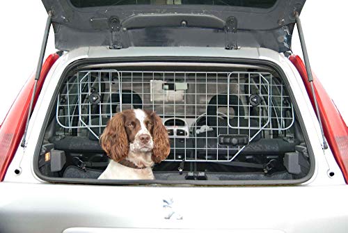 Hundegitter fürs Auto-Schutzgitter Trenngitter verstellbar Hundeschutzgitter für den Kofferraum für Kopfstützen Metall Auto Gitter, Gepäckgitter, Kofferraumgitter von Speedwellstar