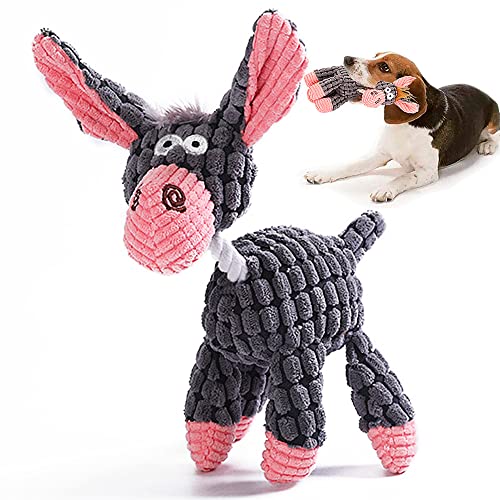 Donkey Weiches Hundespielzeug für kleine und mittelgroße Hunde, quietschendes Hundespielzeug, Plüsch-Welpenspielzeug von Speedy Panther