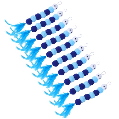 Speedy Panther Caterpillar Ersatzkopf für Katzenspielzeug, Blau, 10 Stück Speedy Panther Caterpillar Ersatzkopf für Katzenspielzeug, Blau, 10 Stück von Speedy Panther