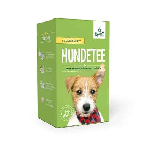 Speers Hoff - Hundetee I mit Tierärzten entwickelt I Reich an wertvollen Kräutern I Nahrungsergänzung I natürliche Vorsorge I 18 Doppelkammerbeutel à 1,75g, Hundetee:Gelassenheit 18 Beutel von Speers Hoff