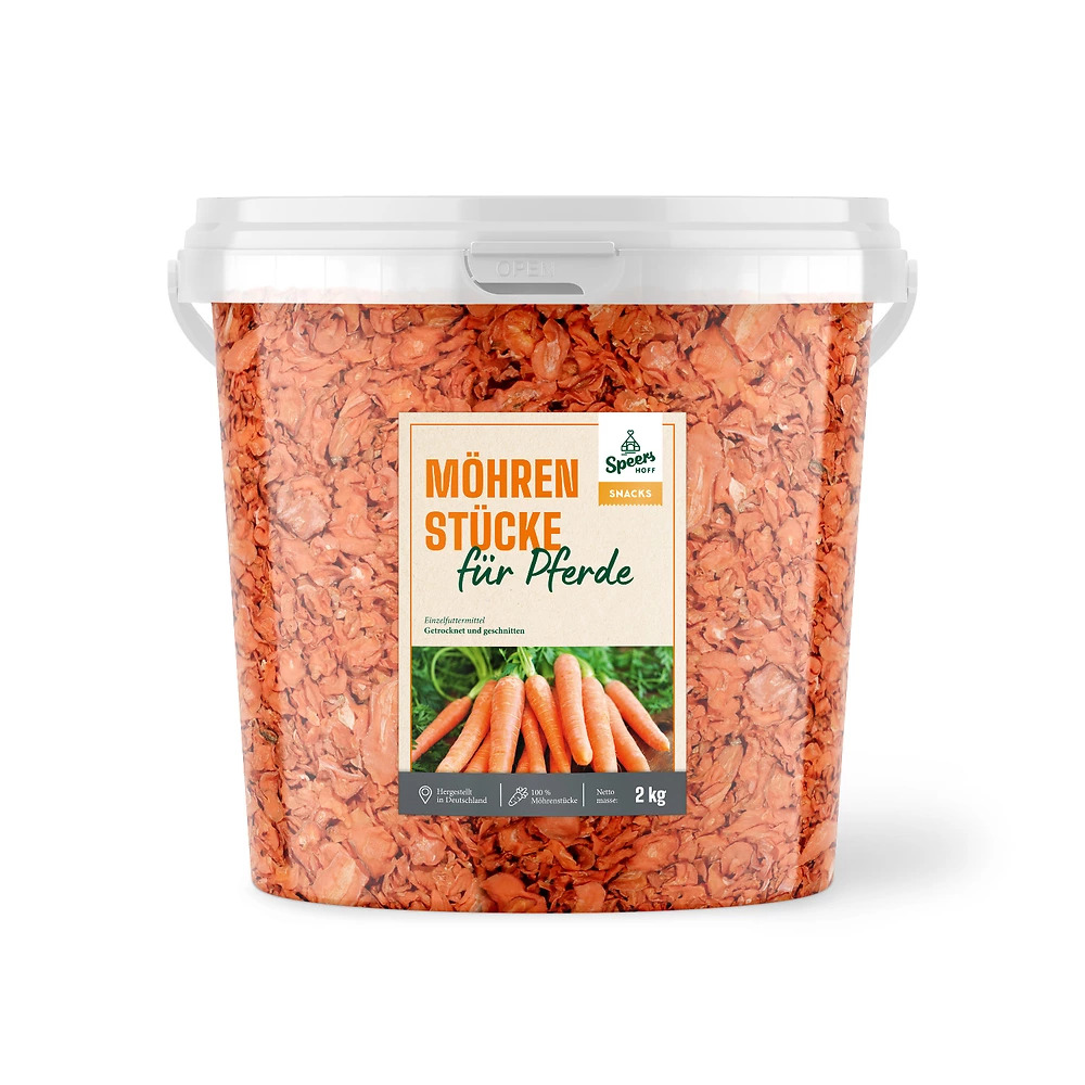 Speers Hoff Möhrenchips für Pferde 1,7 kg Natürlicher Knabberspaß Speers Hoff Möhrenchips für Pferde 1,7 kg Natürlicher Knabberspaß von Speers Hoff