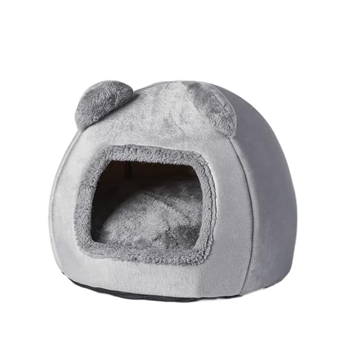 Bearhead Katzenhaus, warmes und Flauschiges, geschlossenes Katzenbett, kleines und mittelgroßes Hundebett, Heimtierbedarf (Color : C1, Size : M-40x40cm) von SpeesY