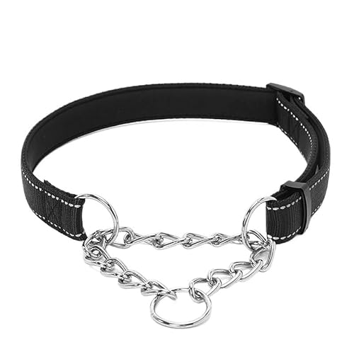 Haustierhalsbänder aus reflektierendem Stoff for kleine, mittlere und große Hunde – Kettenhalsband (Color : C5, Size : XL 42-70CM) von SpeesY