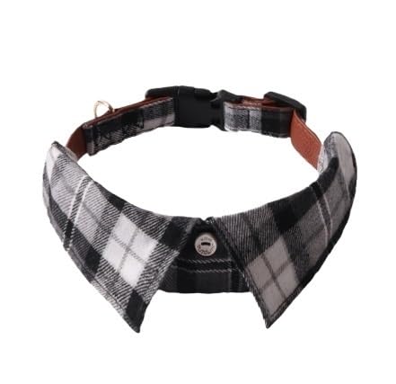 Hundehalsband Mit Zackenhalsband, Hundetraining, Klemmhalsband Mit Komfort-Spitzen-Entriegelungsschnalle for Alle Größen Von Hunden Und Haustieren (Color : Gray White, Size : S1.5 * 35CM) von SpeesY