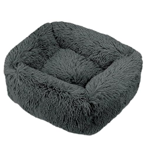 Plüsch Hundebett Warme Matte Kleine Mittel Große Haustier Katze Hundebett Zwinger Sofacama Katze Kissen Haustiere Sofa Zubehör (Color : C2, Size : L 80X65X18CM) von SpeesY