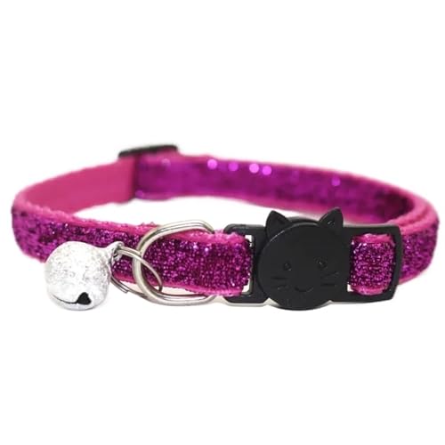 Reflektierendes Katzenhalsband mit Glöckchen – verstellbare elastische Halsring-Halskette – Haustierprodukte (Color : C5, Size : One Size) von SpeesY