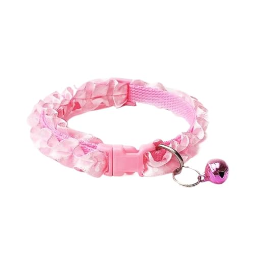 Süßes, süßes Haustierhalsband, Halskette, Hunde- und Katzenhalsband mit verstellbarem Glöckchen-Anhänger (Color : C01) von SpeesY