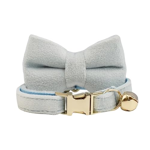 Süßes Katzenhalsband mit Schleife, personalisiertes Katzenhalsband mit Kätzchenhalsband-Halskette (Color : C5, Size : S for Neck 16-26cm) von SpeesY