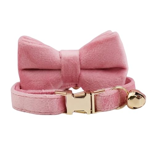 Süßes Katzenhalsband mit Schleife, personalisiertes Katzenhalsband mit Kätzchenhalsband-Halskette (Color : C5, Size : S for Neck 16-26cm) von SpeesY