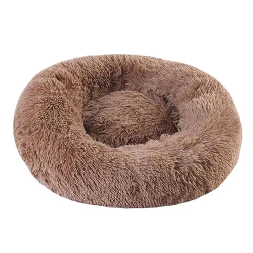 Warmes rundes Hundebett, rundes Haustier-Liegekissen for kleine, mittelgroße und große Hunde, Katzen, Hundehütte, Welpenmatte, Haustierbett (Color : C2, Size : 80cm Diameter) von SpeesY