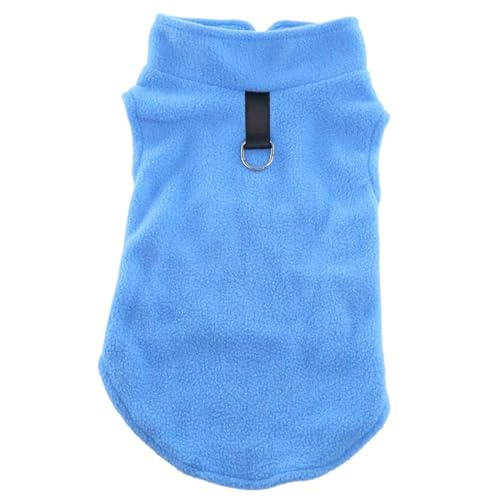 Weiche -Hundekleidung for kleine Hunde, Welpen, Katzen, Weste, Chihuahua-Kleidung (Color : Blue, Size : M) von SpeesY