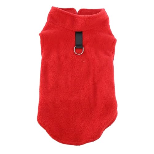 Weiche -Hundekleidung for kleine Hunde, Welpen, Katzen, Weste, Chihuahua-Kleidung (Color : Red, Size : XXL) von SpeesY