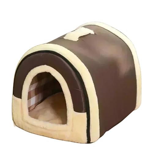 Zwingerbettmatte for kleine mittelgroße Hunde und Katzen, warmes Katzenbett, Nest, Haustierprodukte, Korb, Haustiere, Welpenhöhle, Sofa (Color : C4, Size : M-45x38x36cm) von SpeesY