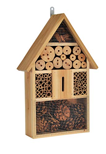 Natur Insektenhotel zum aufhängen - 48 x 31 cm - Insektenhaus zum hängen - Schmetterlilng Bienen Marienkäfer Nisthilfe Haus Hotel Natur Insektenhotel zum aufhängen - 48 x 31 cm - Insektenhaus zum hängen - Schmetterlilng Bienen Marienkäfer Nisthilfe Haus Hotel von Spetebo