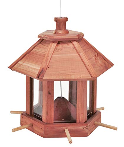 Spetebo Vogel Futterhaus aus Holz - Vogelhaus Futterstation - Futterstelle Vogelhäuschen Spetebo Vogel Futterhaus aus Holz - Vogelhaus Futterstation - Futterstelle Vogelhäuschen von Spetebo