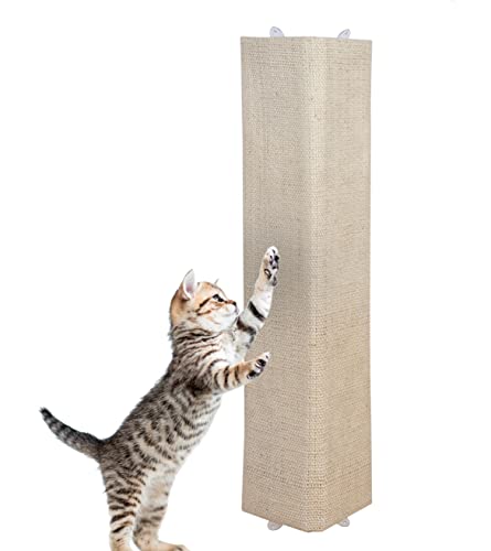 Spetebo Wand Katzenkratzbrett mit 2 verschiedenen Seiten - 80 x 27 cm - Sisal und Plüsch Katzen Kratzecke zum Legen oder Hängen - Kratzmatte zur Krallenpflege für die Wandmontage geeignet Spetebo Wand Katzenkratzbrett mit 2 verschiedenen Seiten - 80 x 27 cm - Sisal und Plüsch Katzen Kratzecke zum Legen oder Hängen - Kratzmatte zur Krallenpflege für die Wandmontage geeignet von Spetebo