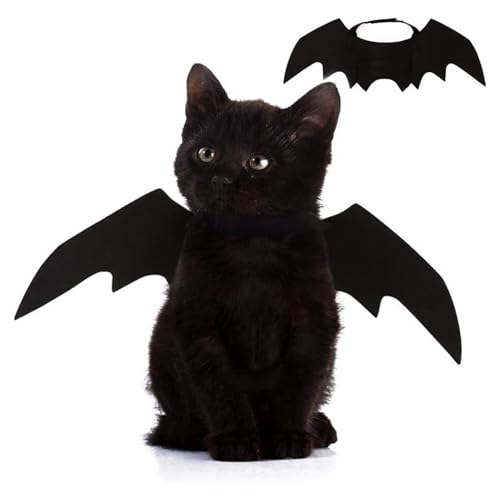 Fledermausflügel für Halloween-Party-Dekoration, Welpenhalsband, Leinen, Cosplay, Fledermauskostüm, niedliches Zubehör für Welpen, Katzen, Katzen, Hunde, Fledermausflügel, Katze, Hund Fledermausflügel für Halloween-Party-Dekoration, Welpenhalsband, Leinen, Cosplay, Fledermauskostüm, niedliches Zubehör für Welpen, Katzen, Katzen, Hunde, Fledermausflügel, Katze, Hund von SpirWoRchlan