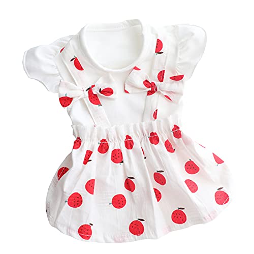 Haustierkleidung Erdbeer-Muster, dekorativ, exquisit, ärmellos, für Sommer, Valentinstag, Muttertag, Hochzeit, Jahrestag, Party, Abschlussfeier, Weihnachten, Geburtstag, Rot, XS Haustierkleidung Erdbeer-Muster, dekorativ, exquisit, ärmellos, für Sommer, Valentinstag, Muttertag, Hochzeit, Jahrestag, Party, Abschlussfeier, Weihnachten, Geburtstag, Rot, XS von SpirWoRchlan
