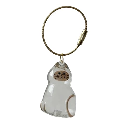 Katzenhaar-Aufbewahrungsflasche, Haustierfell und Haare, Andenken-Flasche, Schlüsselanhänger zum Sammeln von Katzen, Hundehaaren, Haustier-Gedenkgeschenken, Andenken, Haustierverlust-Geschenke von SpirWoRchlan