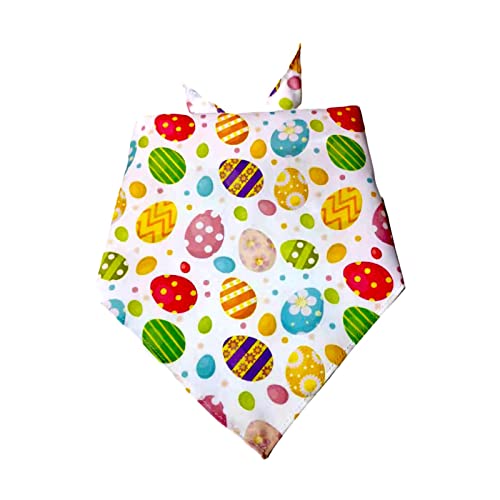 Oster-Dekorationen, Haustier-Halstuch, Cartoon-Hasen-Druck, Oster-Verkleidung, schöne Katzen-Halstücher, Welpen, Dreieck-Schal, Haustierbedarf, Ostergeschenke (Nr. 2) von SpirWoRchlan