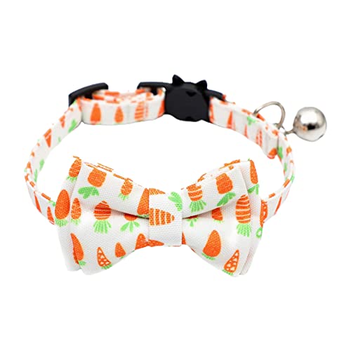 Osterdekorationen, Haustier-Halsband, Glocke, Schleife, Dekoration, verstellbare Schnalle, Schnellverschluss, reißfest, dekorativ, weich, Ostereier, Karottenmuster, Katzenhalsband, Katzenzubehör, Osterdekorationen, Haustier-Halsband, Glocke, Schleife, Dekoration, verstellbare Schnalle, Schnellverschluss, reißfest, dekorativ, weich, Ostereier, Karottenmuster, Katzenhalsband, Katzenzubehör, von SpirWoRchlan