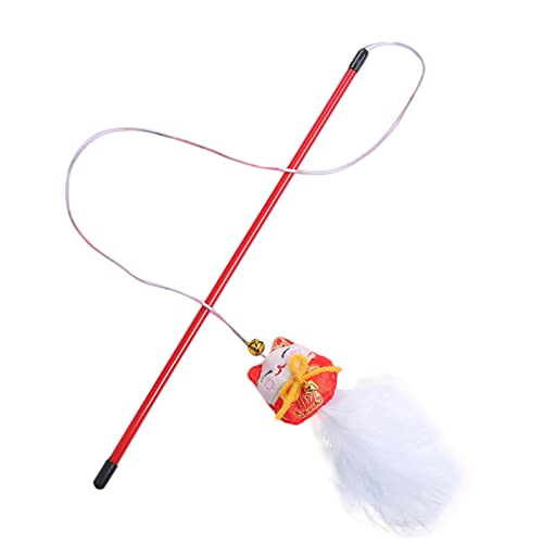 SpirWoRchlan Cat Stick Toy Pet Cat Feather Wand Toy Plastic Rod D SpirWoRchlan Cat Stick Toy Pet Cat Feather Wand Toy Plastic Rod D von SpirWoRchlan