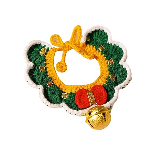 Weihnachtliches Haustierhalsband, verstellbar, gestrickt, Katzenschal, exquisit, bequem, Hunde-Halsband, Haustierzubehör, Weihnachtsdekoration, Urlaubsdekoration, Weihnachtsgeschenke (Tinkle Bell, L) Weihnachtliches Haustierhalsband, verstellbar, gestrickt, Katzenschal, exquisit, bequem, Hunde-Halsband, Haustierzubehör, Weihnachtsdekoration, Urlaubsdekoration, Weihnachtsgeschenke (Tinkle Bell, L) von SpirWoRchlan