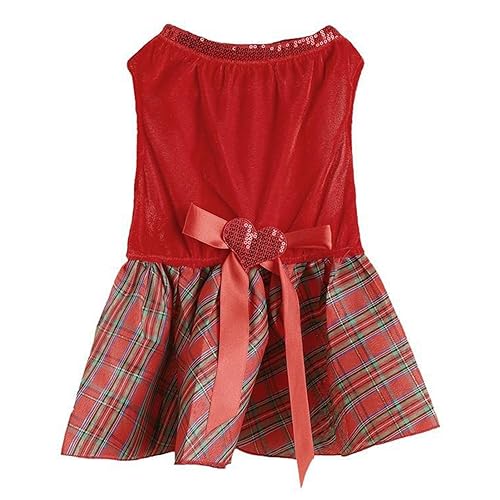 Weihnachtliches Haustierkleid, waschbar, bequem, Schleife, Dekoration, Hunde und Katzen, ärmelloses Kleid, festliches Haustier-Outfit, Weihnachtsdekoration, Weihnachtsgeschenke, Rot, Größe M Weihnachtliches Haustierkleid, waschbar, bequem, Schleife, Dekoration, Hunde und Katzen, ärmelloses Kleid, festliches Haustier-Outfit, Weihnachtsdekoration, Weihnachtsgeschenke, Rot, Größe M von SpirWoRchlan