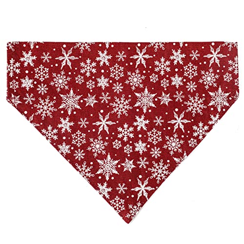 Weihnachtsdekoration, Haustierhalsband, Schneeflockenmuster, verstellbar, für Katzen, Hunde, Bandana für Weihnachten, Weihnachtsdekoration, Ornamente, Partydekoration, Geschenke (Stil 2, S) von SpirWoRchlan
