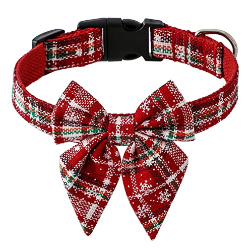 Weihnachtsdekoration, Welpenhalsband, Schneeflocken-Druck, Anti-Erstickung, verstellbar, Weihnachts-Halsband, Schleife, Haustierzubehör, Weihnachtsdekoration, Ornamente, Party-Dekoration, Geschenke Weihnachtsdekoration, Welpenhalsband, Schneeflocken-Druck, Anti-Erstickung, verstellbar, Weihnachts-Halsband, Schleife, Haustierzubehör, Weihnachtsdekoration, Ornamente, Party-Dekoration, Geschenke von SpirWoRchlan