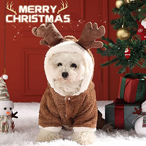 Weihnachtsdekoration, Welpenkleidung, Kapuzen-Design, bequem, schön, Winter, warm, Elch-Outfit, Haustierkleidung, Frohe Weihnachten, Weihnachtsdekoration, Ornamente, Party-Dekoration, Geschenke Weihnachtsdekoration, Welpenkleidung, Kapuzen-Design, bequem, schön, Winter, warm, Elch-Outfit, Haustierkleidung, Frohe Weihnachten, Weihnachtsdekoration, Ornamente, Party-Dekoration, Geschenke von SpirWoRchlan