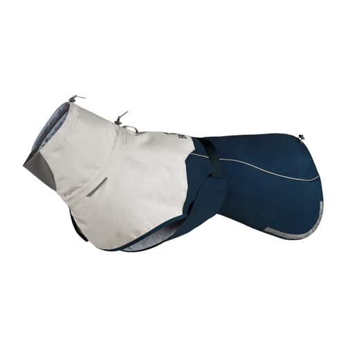 Hundemantel - Regenmantel Hund - Winddicht - Wasserdicht - Leicht - Farbe Blau - Größe S -35x47x51~59cm von Spire