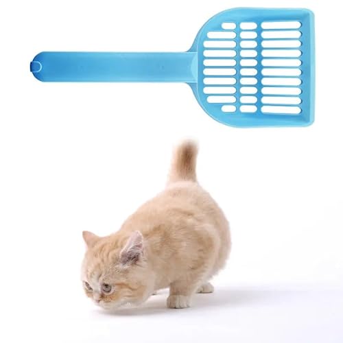 Katzenstreu Schaufel - Blau - Schaufel für Katzentoilette - Extra Robust von Spire
