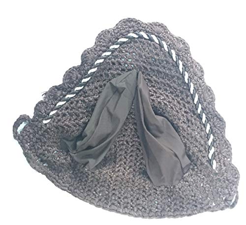 Spire Horse Soft Crochet Atmungsaktive Baumwolle Ohrennetz Haube Ohrenschutz Bonnets (Pony, Grau) von Spire