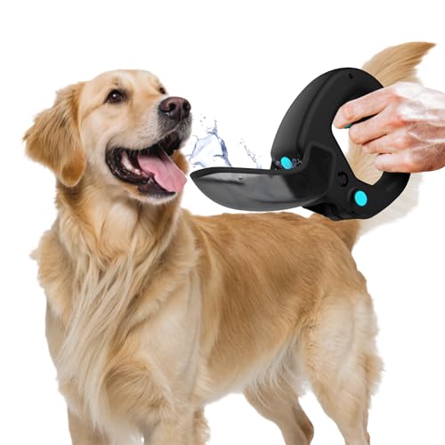 Hunde-Wasserflasche mit aufklappbarem Becher und Spritzfunktion ohne Leine, tragbarer Haustier-Wasserspender, Griff lässt sich an Ihrer Leine befestigen, übersichtliche Wanderungen, Spaziergänge, Hunde-Wasserflasche mit aufklappbarem Becher und Spritzfunktion ohne Leine, tragbarer Haustier-Wasserspender, Griff lässt sich an Ihrer Leine befestigen, übersichtliche Wanderungen, Spaziergänge, von Spleash