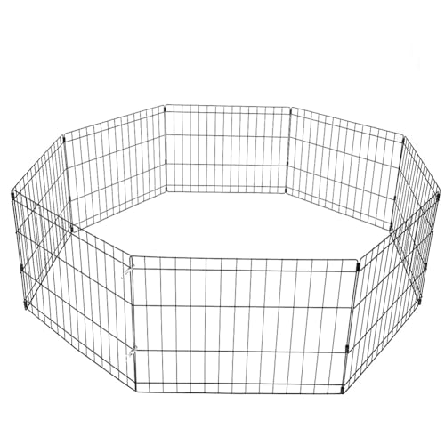 SPOCADO United Freilaufgehege - Faltbares Metallgehege in versch. Größen erhältlich - geeignet für Hunde, Kaninchen, Hamster - individuell formbar, einfacher Aufbau ohne Werkzeug (47 x 61 cm) von Spocado