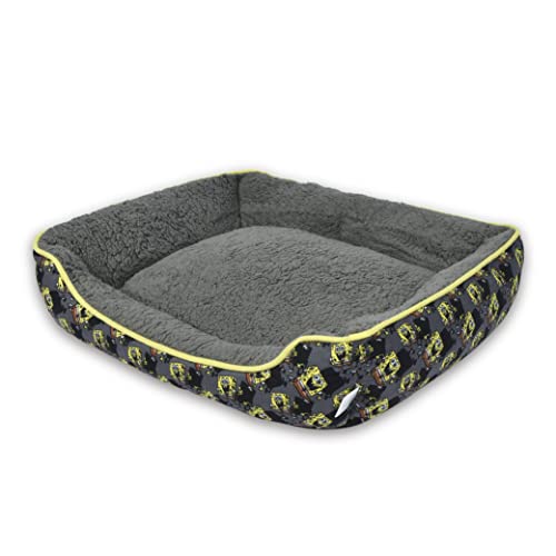 Spongebob Squarepants Shadow in The Dark Cuddler Dog Bed | Durable Washable Dog Bed from Spongebob, Spongebob Plush Washable Dog Bed | Elevated Dog Bed, Spongebob Dog Bed for Dogs, Cute Dog Beds von Nickelodeon