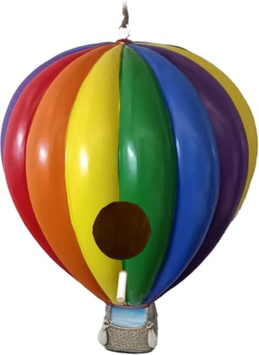 Spoontiques Heißluftballon Vogelhaus - Gartendeko - Deko Vogelhaus für Hof und Garten Deko von Spoontiques