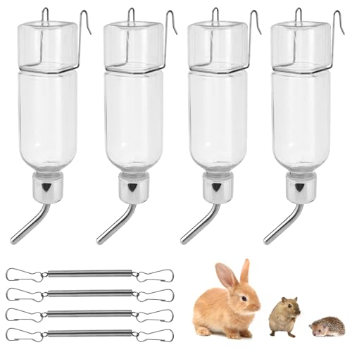 4 Stück Trinkflasche Kaninchen mit Halterung: 350ml Hängende Haustiere Wasserflaschen Automatisch Trinkflasche mit Halter, Trinkflasche Meerschweinchen für Kaninchen Hamster Chinchillas 4 Stück Trinkflasche Kaninchen mit Halterung: 350ml Hängende Haustiere Wasserflaschen Automatisch Trinkflasche mit Halter, Trinkflasche Meerschweinchen für Kaninchen Hamster Chinchillas von Sporgo