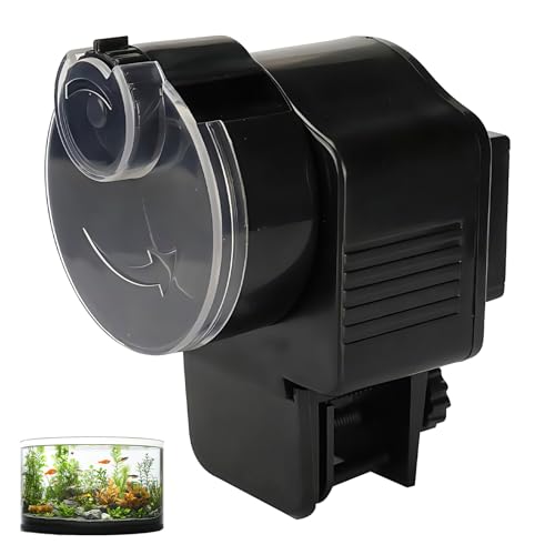 Futterautomat Aquarium: 60ml Automatischer Fischfutterautomat, Einstellbar Fische Fischfutterspender, Fischfutterautomat für Granulat und Streifen, für Aquarien Glasdicke von weniger als 2,5 cm Futterautomat Aquarium: 60ml Automatischer Fischfutterautomat, Einstellbar Fische Fischfutterspender, Fischfutterautomat für Granulat und Streifen, für Aquarien Glasdicke von weniger als 2,5 cm von Sporgo