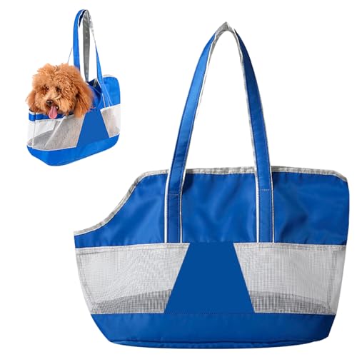 Sporgo Katzentasche Bis 5kg: Atmungsaktiv Hundetasche mit Seilschnalle, Tragbar Hundetragetasche Kleine Haustier Transporttasche, Tragetasche für Katzen und Kleine Hund, für Einkaufen und Reisen von Sporgo