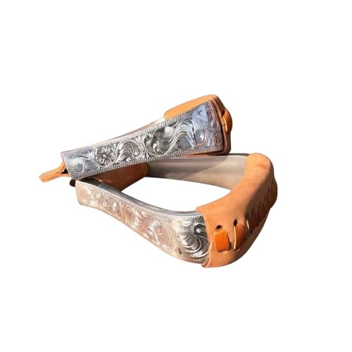 Sport Tent Paar Steigbügel Western Reitbügel Aluminium-Leder Bügel Eingraviert Barocke Steigbügeleisen & -tritte für Reiten Zubehör Hellbraun-125 Sport Tent Paar Steigbügel Western Reitbügel Aluminium-Leder Bügel Eingraviert Barocke Steigbügeleisen & -tritte für Reiten Zubehör Hellbraun-125 von Sport Tent