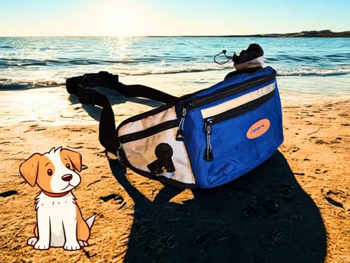 Sport Vibrations® Daily Bag – Hüfttasche mit Trinkflaschenhalterung und Leckerlibeutel für Hundespaziergänge und Hundezubehör von Sport Vibrations