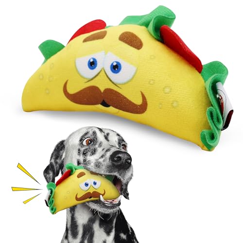 SPOT Fun Food Taco 54421 Hundespielzeug, weiches Plüsch, Mehrfarbig, kleine Rassen von SPOT
