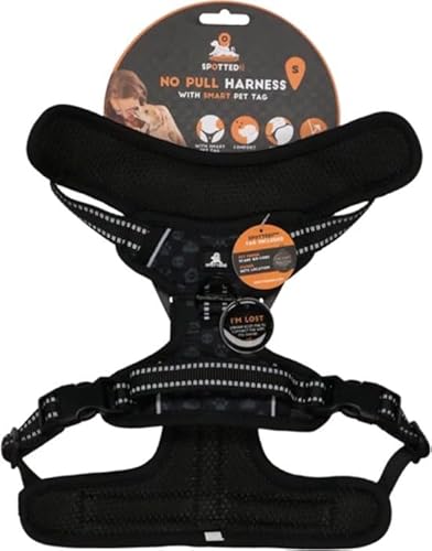 Spotted! PRO Harnas No-Pull – Hundegeschirr mit QR-Token - Hundegeschirr Anti Pull - Wasserdicht - Brustumfang 56-58 cm - Größe S - Anthrazit Spotted! PRO Harnas No-Pull – Hundegeschirr mit QR-Token - Hundegeschirr Anti Pull - Wasserdicht - Brustumfang 56-58 cm - Größe S - Anthrazit von Spotted! Pro