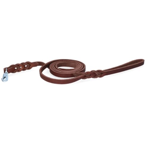 Spotted! Pro Leder Showleine 180 x 1,8 cm - Mit Clip-Haken-Verschluss - Hundeleine - Hunde-Showleine - Gegerbtes Leder - Braun Spotted! Pro Leder Showleine 180 x 1,8 cm - Mit Clip-Haken-Verschluss - Hundeleine - Hunde-Showleine - Gegerbtes Leder - Braun von Spotted! Pro
