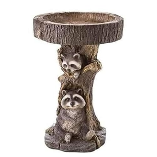 Spourita Modisches und Niedliches Wasserbecken Aus Kunstharz, Vogelhäuschen Aus Kunstharz für Den Außenbereich, Vogelbad, Dekoration für Den Gartenhof im Freien B von Spourita